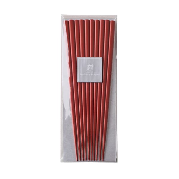 食洗機対応箸 5膳セット 赤