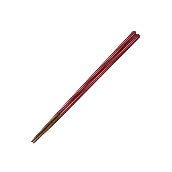 食洗機対応箸 透かし レッド