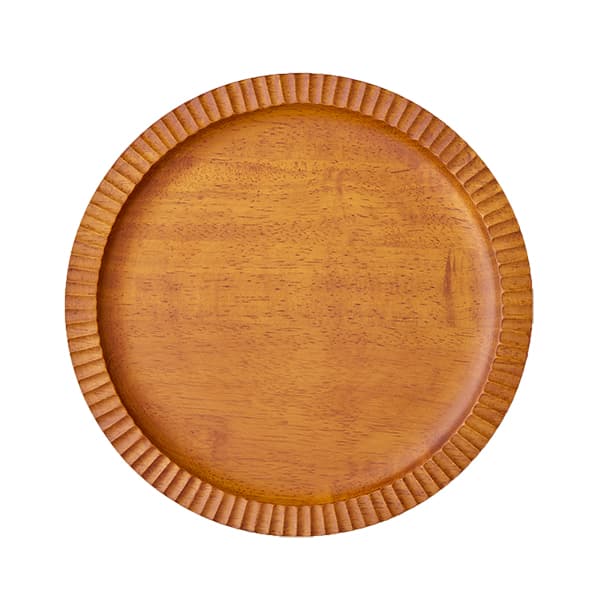 木製フリルプレート 22cm