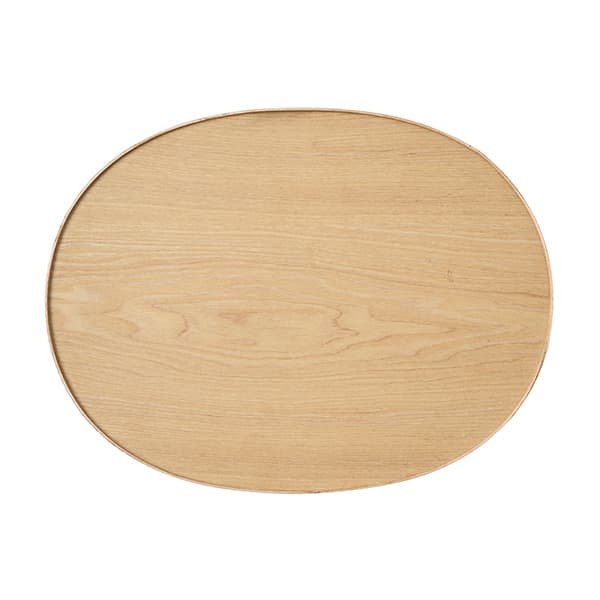 木製楕円両面盆