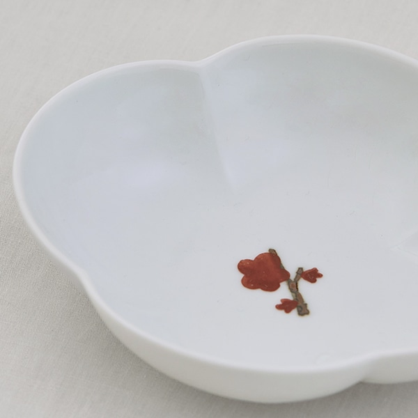 有田焼 浅小鉢 木瓜 梅