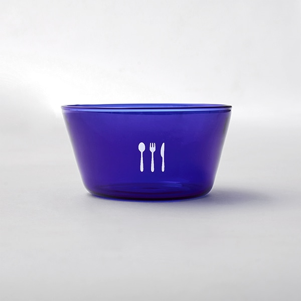 耐熱ガラス デザートカップ ブルー