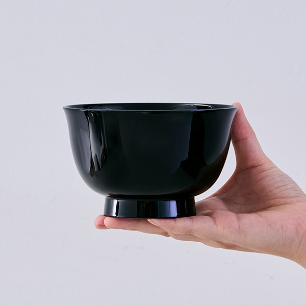 食洗機対応 羽反雑煮椀 黒