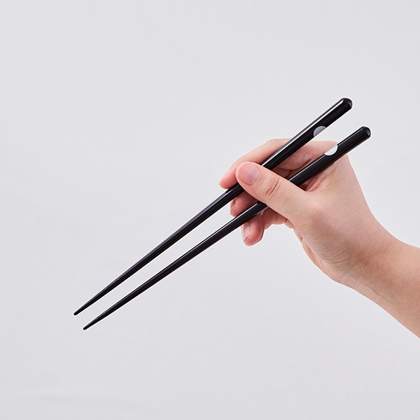 食洗機対応箸 日月 黒