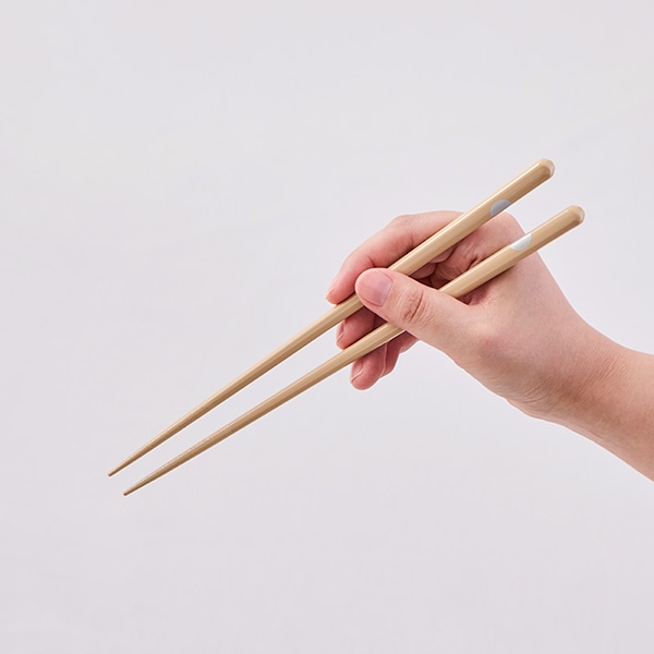 食洗機対応箸 日月 白茶