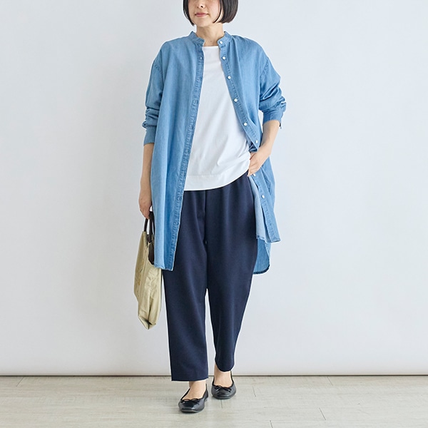 デニムロングシャツ
