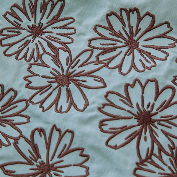 刺繍マルシェバッグ ガーベラ