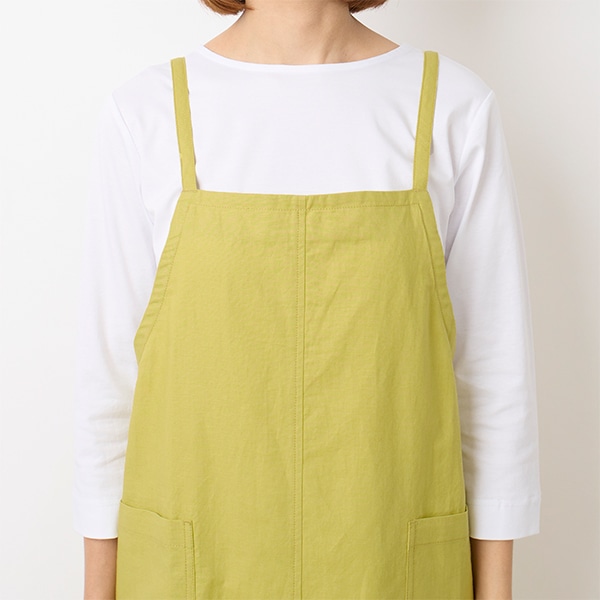 コットンリネンカラーフリークロスエプロン