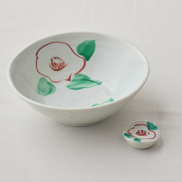 【WEB限定】中尾万作 紅白椿箸置き