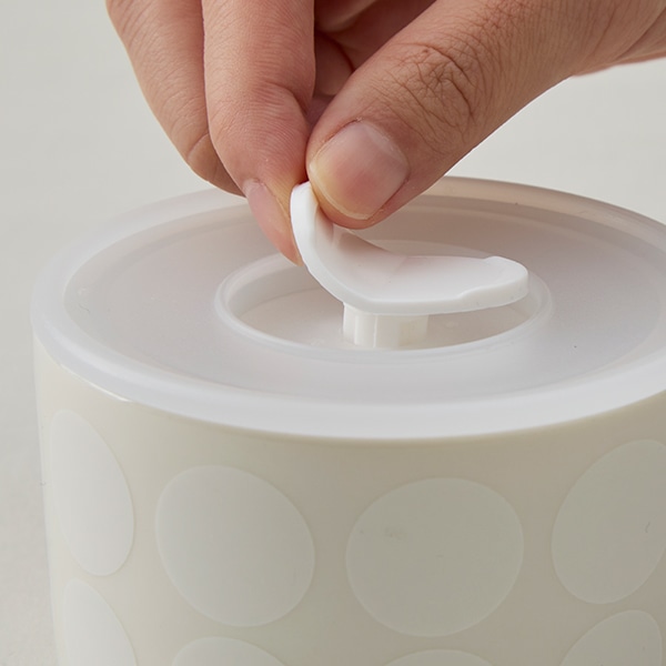 ドット レンジパック 密封蓋付き 白