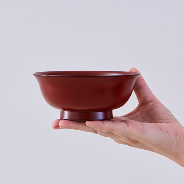 食洗機対応 平椀 古代朱