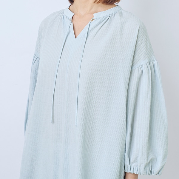 コットンドビーストライプワンピース