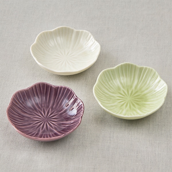 花型小皿 パープル