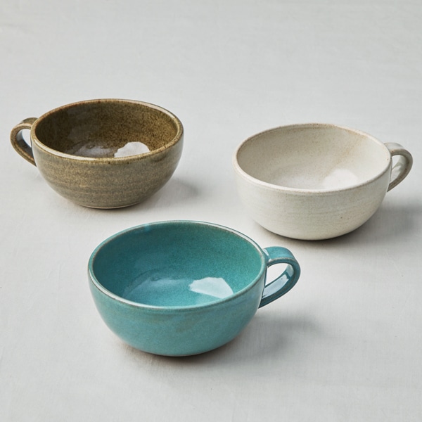 スープカップ ブルー