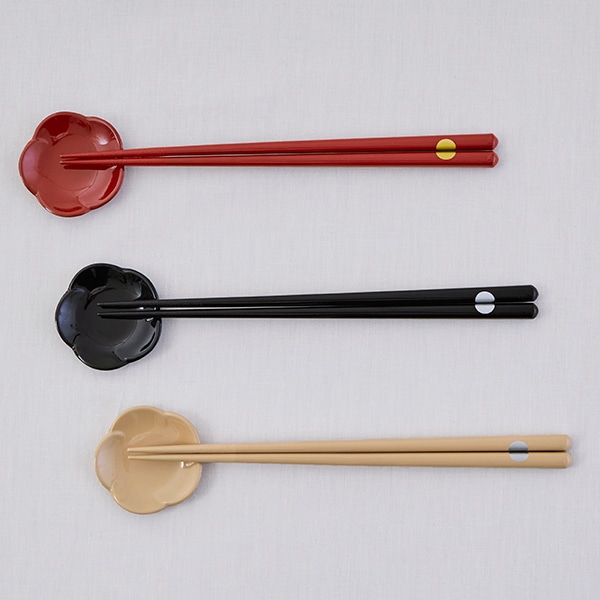 食洗機対応箸 日月 黒