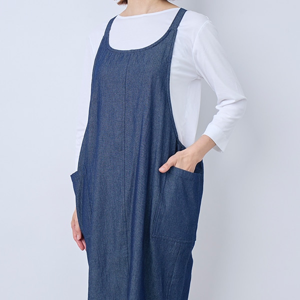 デニムY字型エプロン