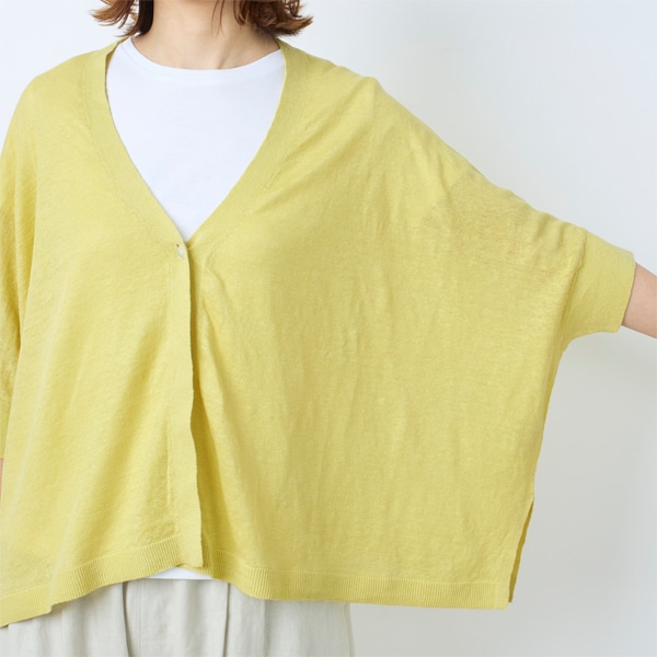 リネンニットドルマンカーディガン