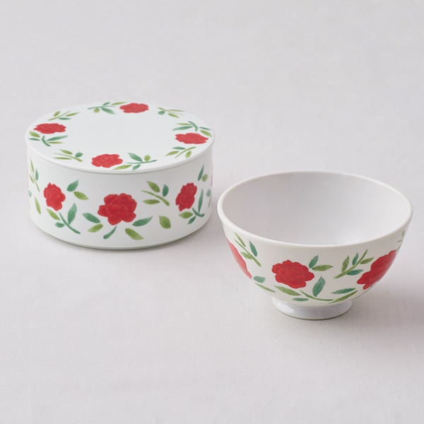 波佐見焼 陶箱 ピオニー レッド