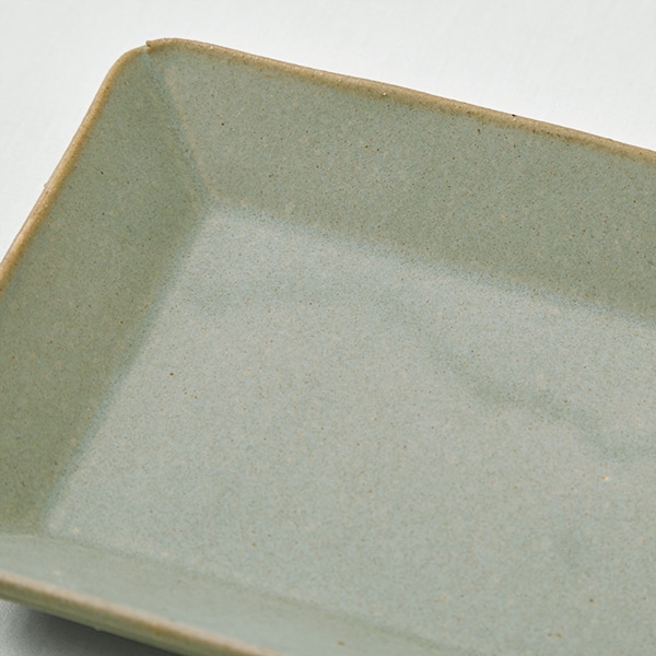 【WEB・一部店舗限定】信楽焼 長角皿 青磁