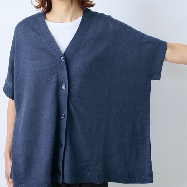 リネンニットAラインベスト