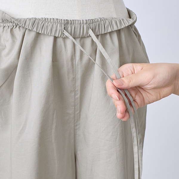 シアーコットンレイヤードパンツ
