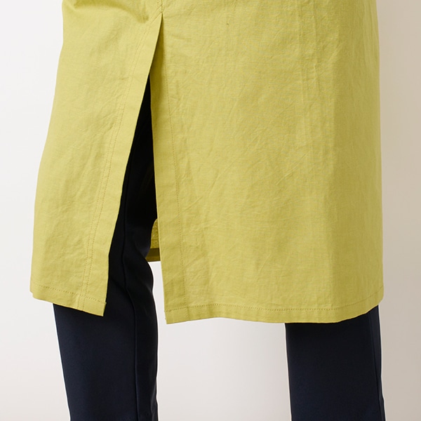 コットンリネンカラーフリークロスエプロン