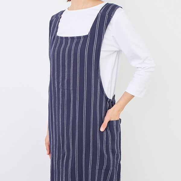 ダブルガーゼフリークロスエプロン