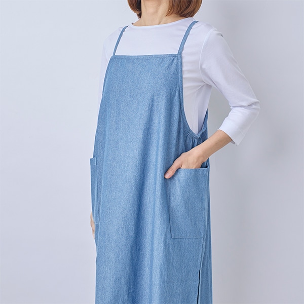 デニムキャミエプロン