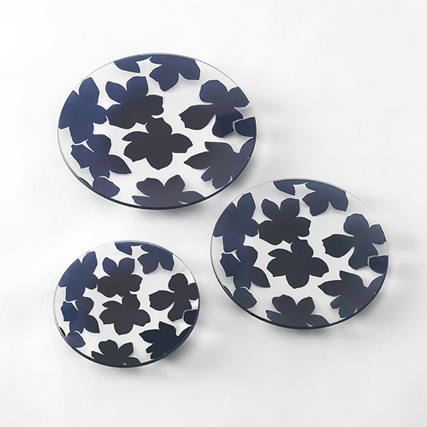 クレマチスガラスプレート 20cm