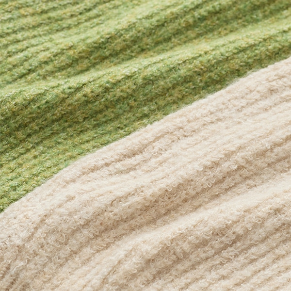 ジップアップニットブルゾン