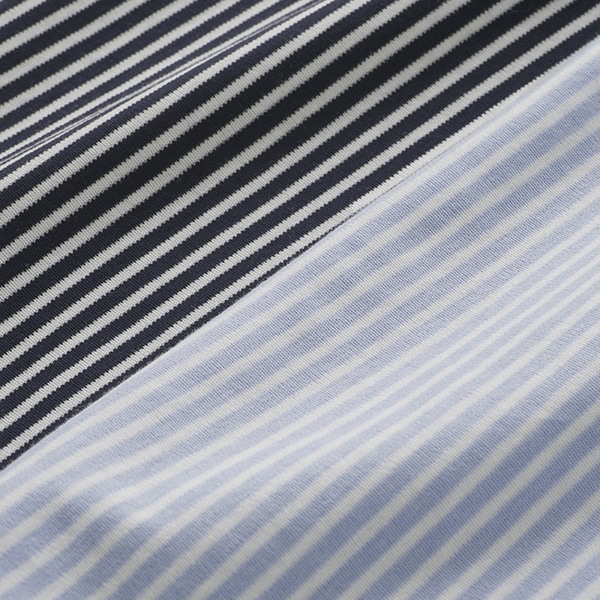 コットンスムースストライププルオーバー