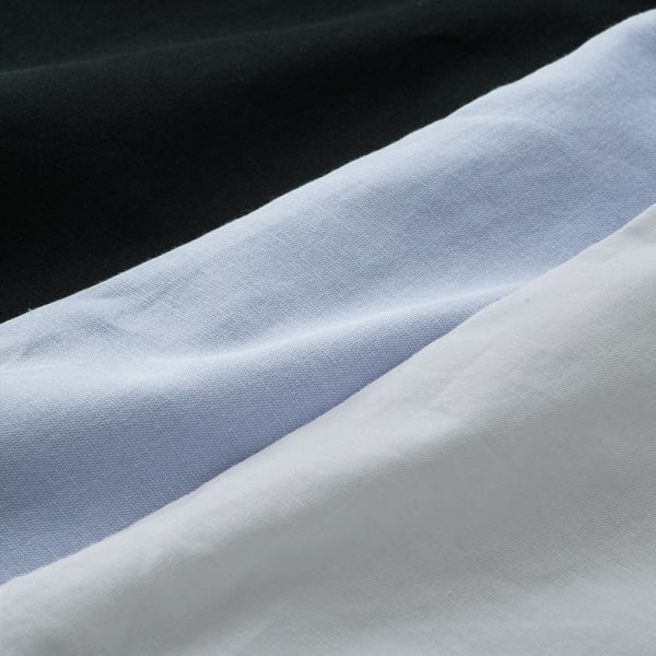 コットンリネンブラウス