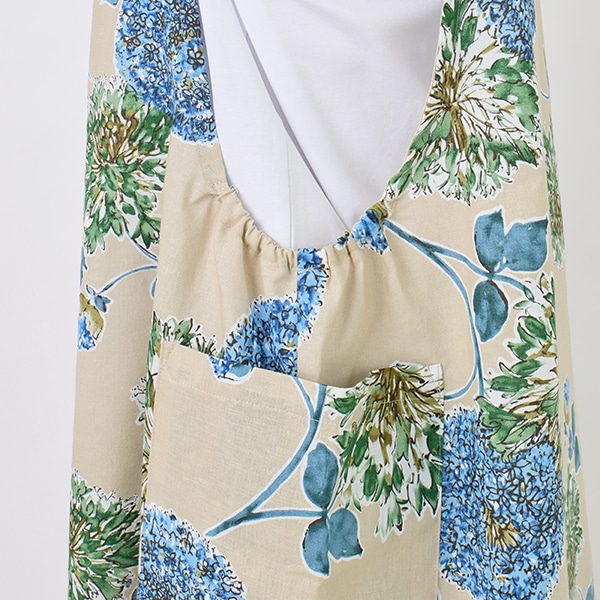 アリウムプリントチュニックエプロン 2way