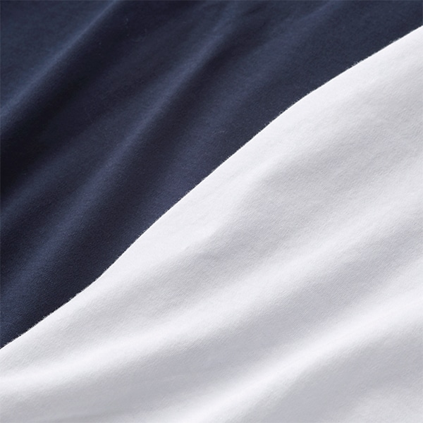 シルケットコットンスムース七分袖Tシャツ