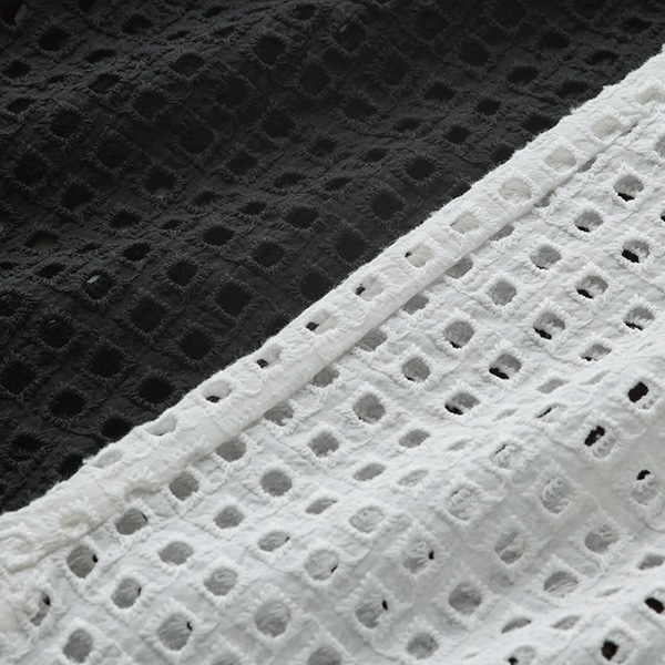 カットレース半袖ロングシャツ インナー付