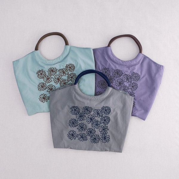 刺繍マルシェバッグS ガーベラ