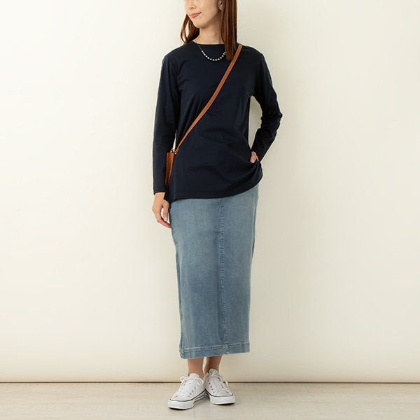 シルケットスムース長袖Tシャツ