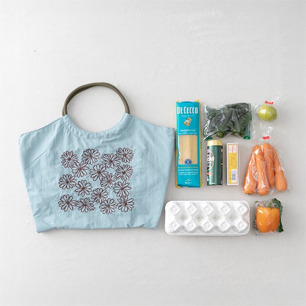 刺繍マルシェバッグ ガーベラ