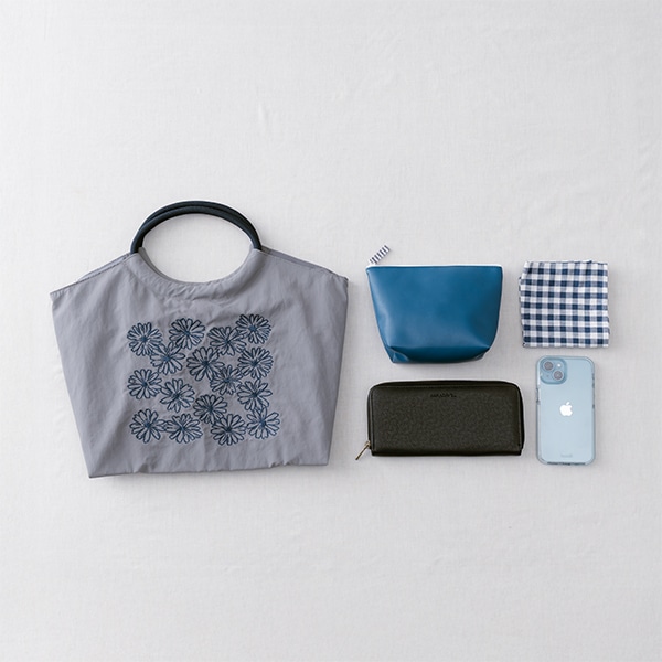 刺繍マルシェバッグ ガーベラ