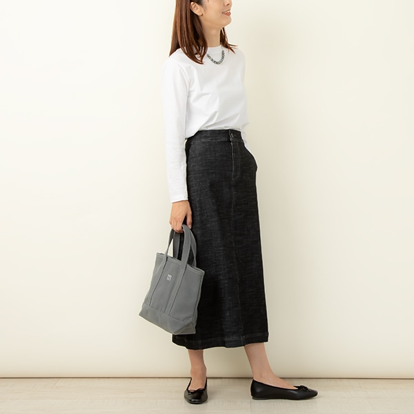 ストレッチデニムロングスカート