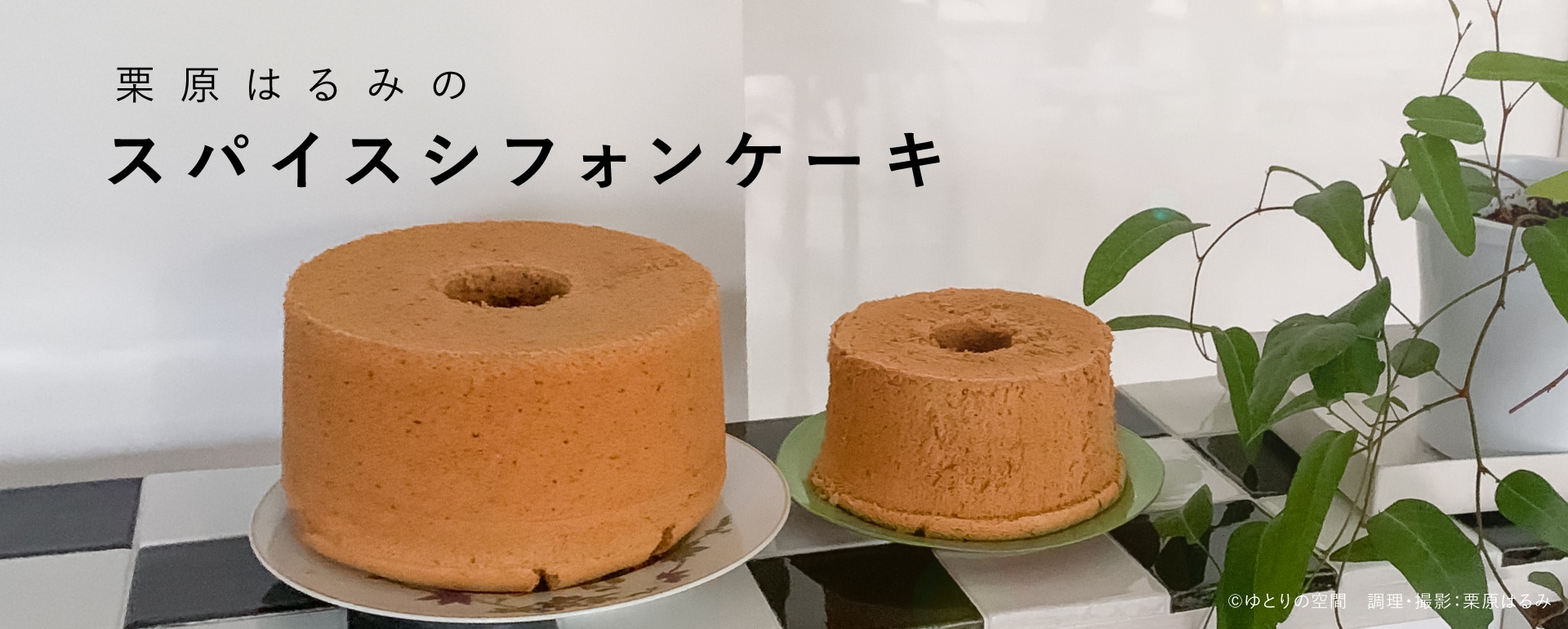 栗原はるみのスパイスシフォンケーキ