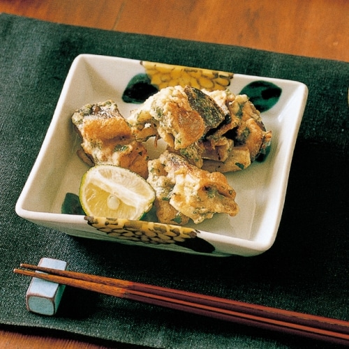 サンマとごぼうのかき揚げ