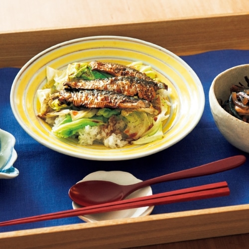 イワシのかば焼き丼