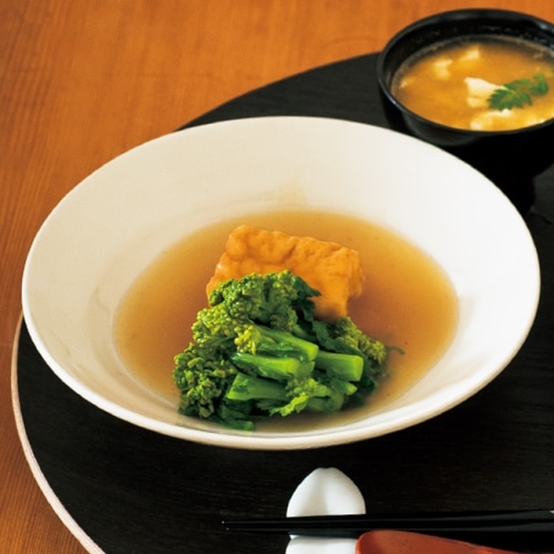 菜の花と厚揚げの煮びたし