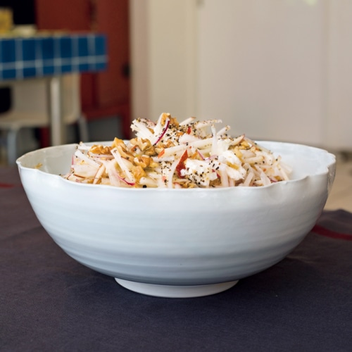 白菜の軸とりんごのサラダ