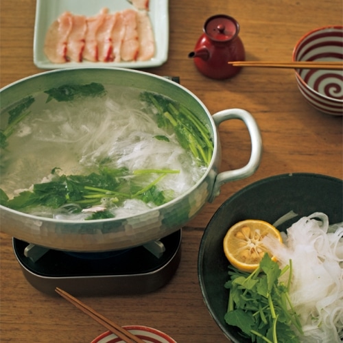 ブリと大根そば鍋