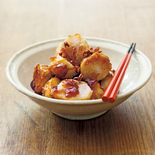 里いもの揚げ煮