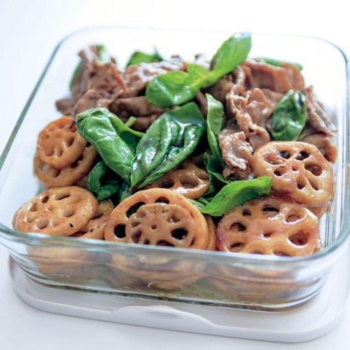 れんこんと豚肉のマリネ