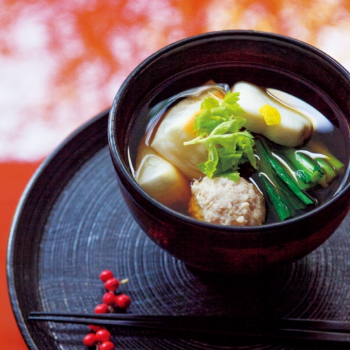 鶏だんごの雑煮