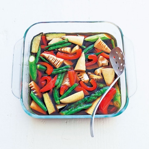 野菜の揚げびたし